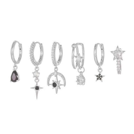 סט עגילים בלאק הוק