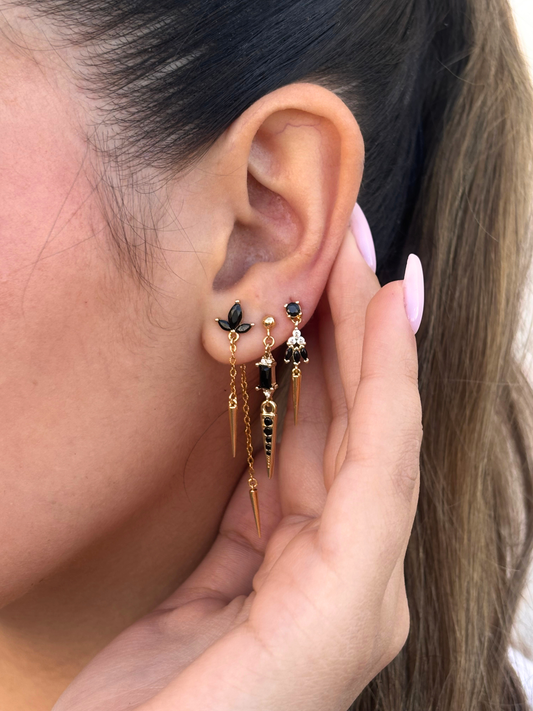 סט עגילים אוניקס - סדרה 1