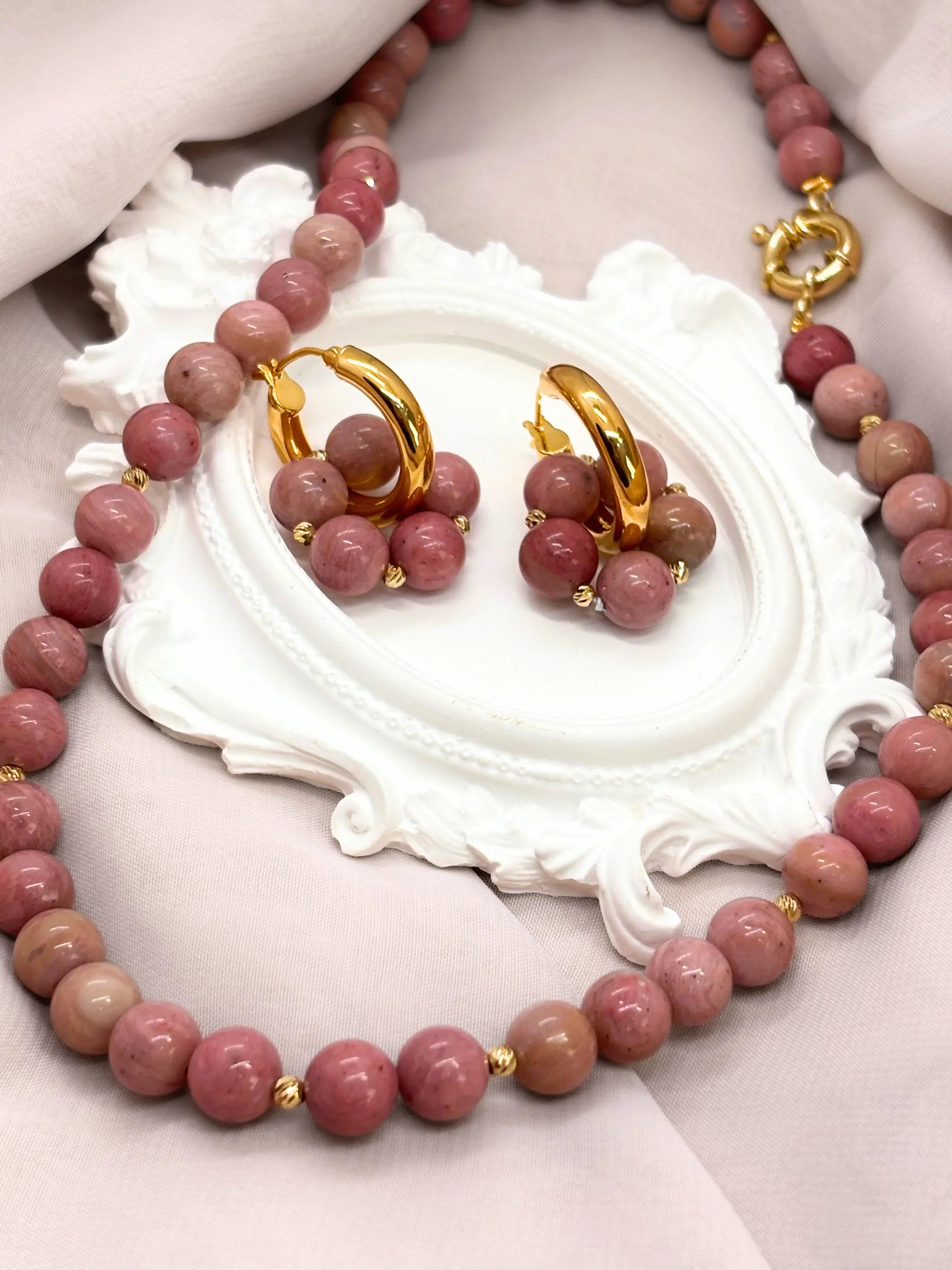 סט מייבלין - שרשרת ועגילים - M.Bren