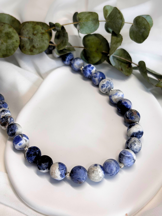 שרשרת הייבן - אבן סודולייט טבעית