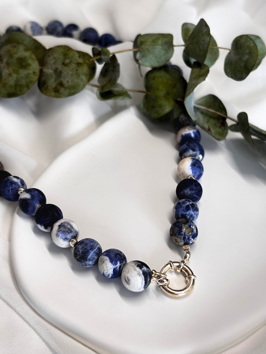 שרשרת הייבן - אבן סודולייט טבעית