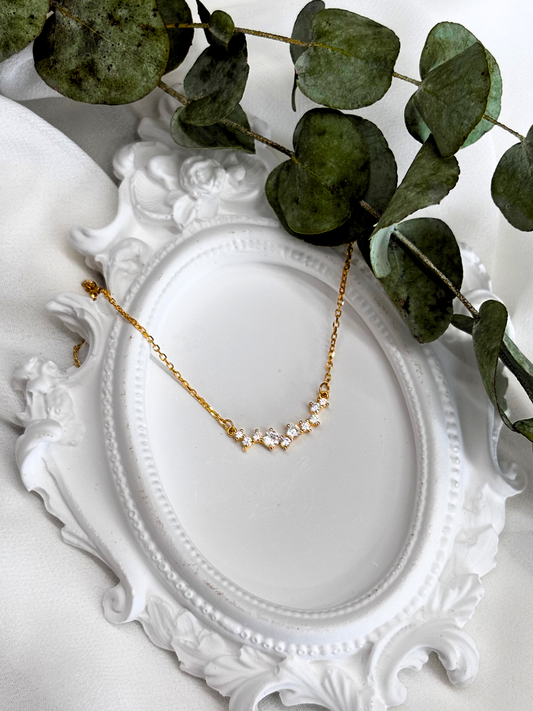 שרשרת ליסה - שרשרת כסף 925 עם זרקונים