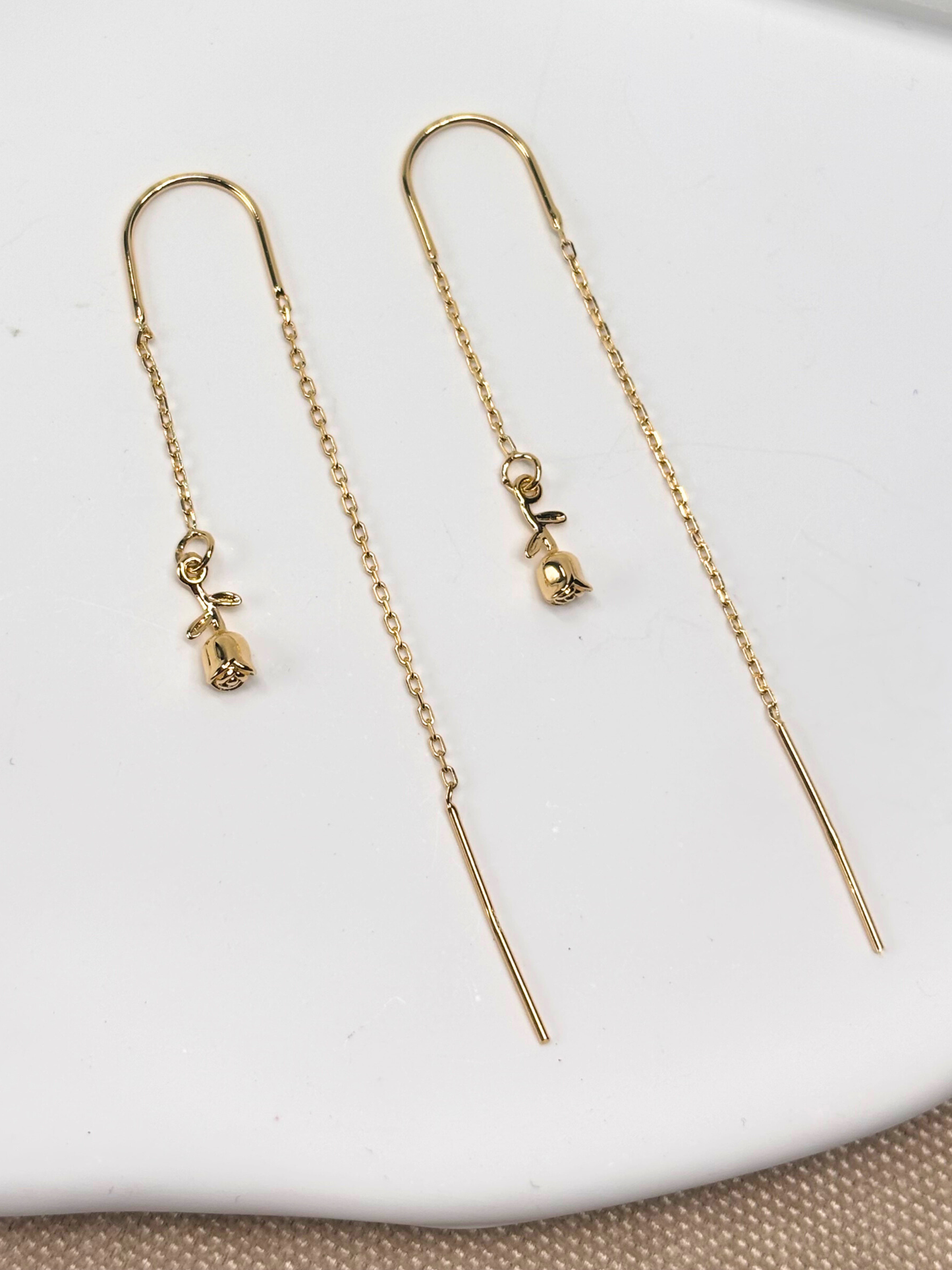 עגיל רוז - כסף 925