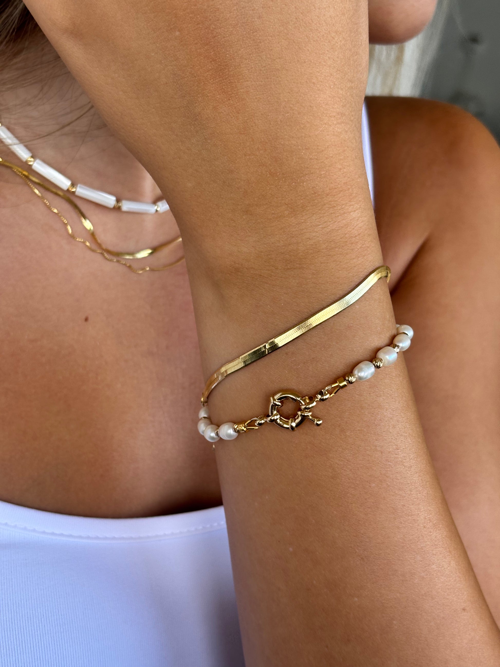 צמיד מלבורן - צמיד פנינים - M.Bren