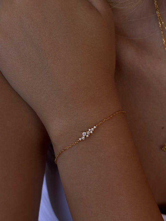 צמיד ליסה - צמיד כסף 925 עם זרקונים - M.Bren